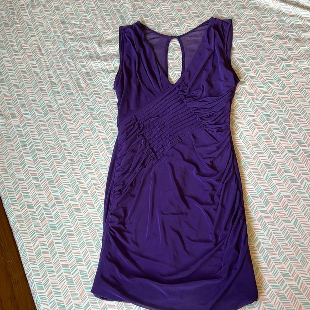 Purple mini dress